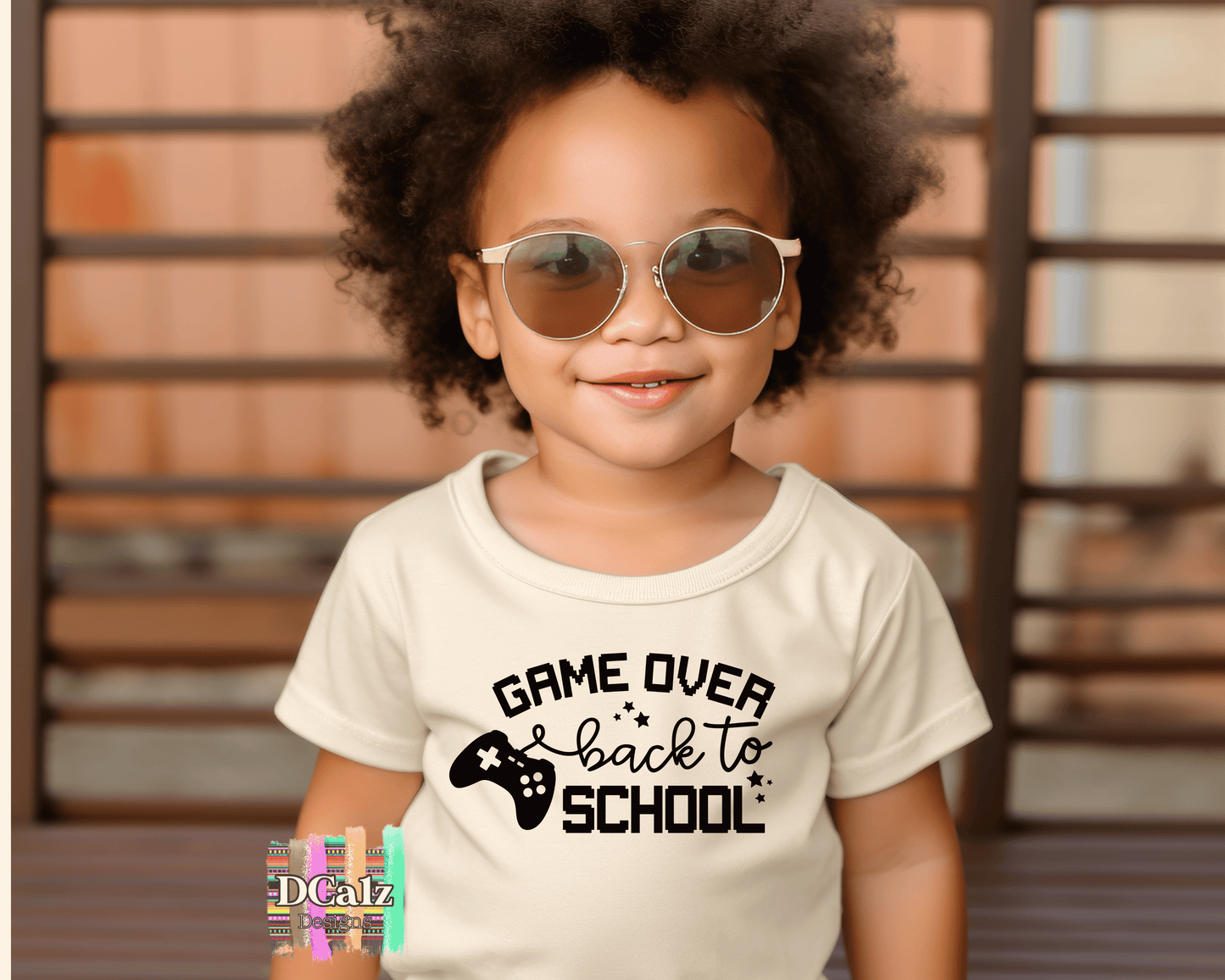 Game Over Back to School (black font)