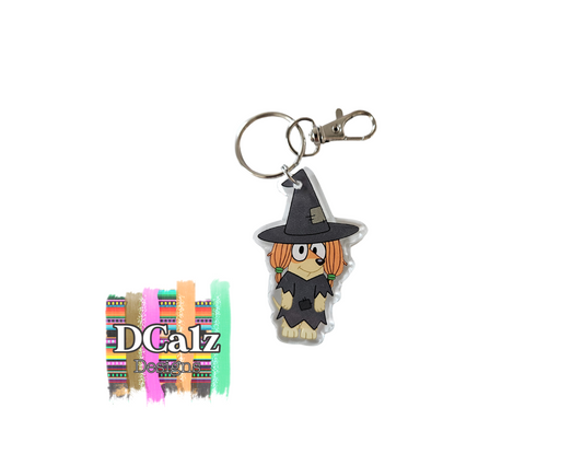 Dog Witch - Keychain