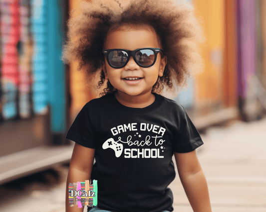 Game Over Back to School (white font)