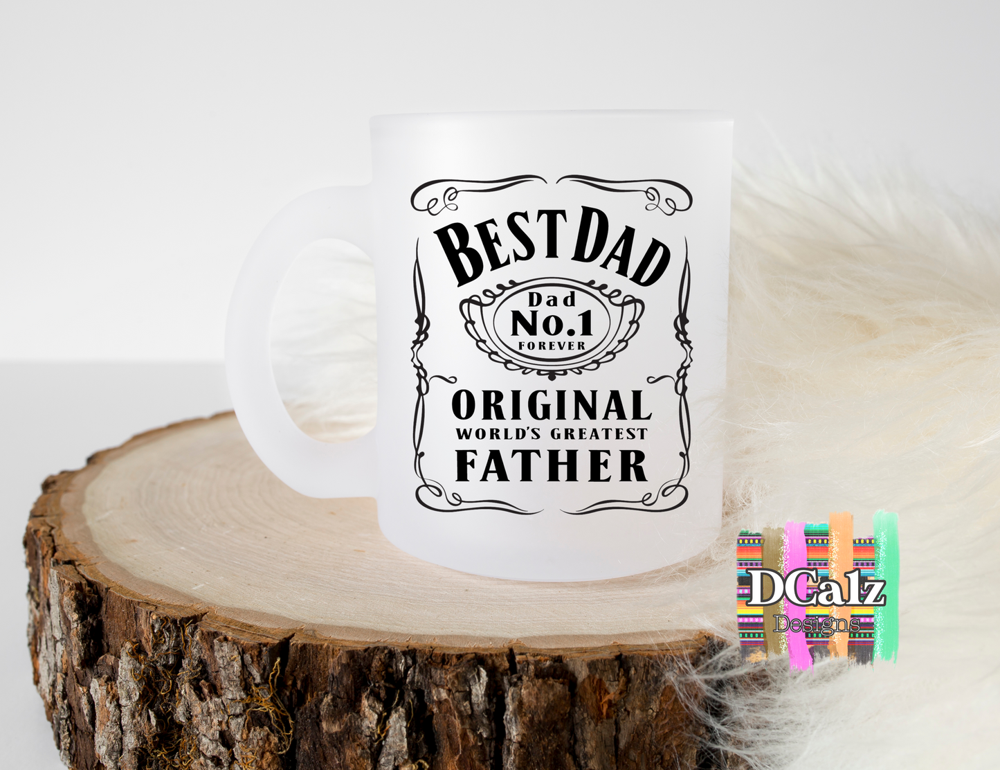 15 oz Glass Mug - Best Dad