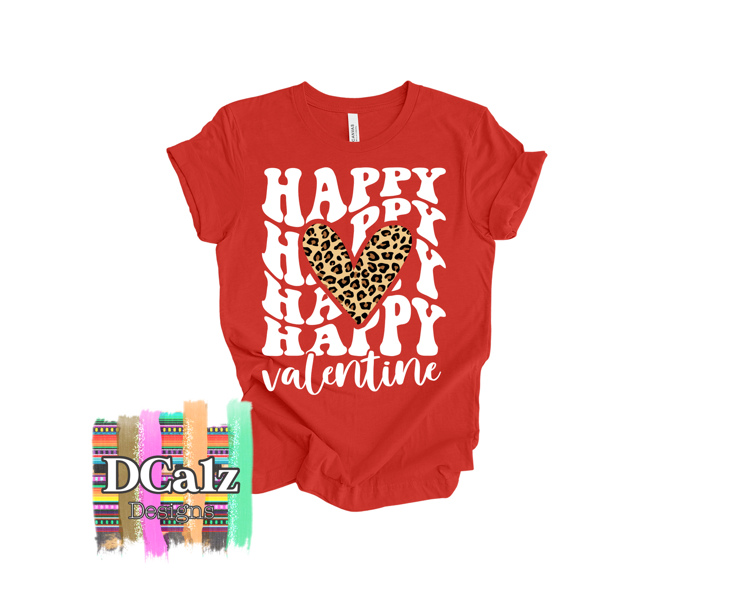 Happy Happy Valentine (White Font) - Adult