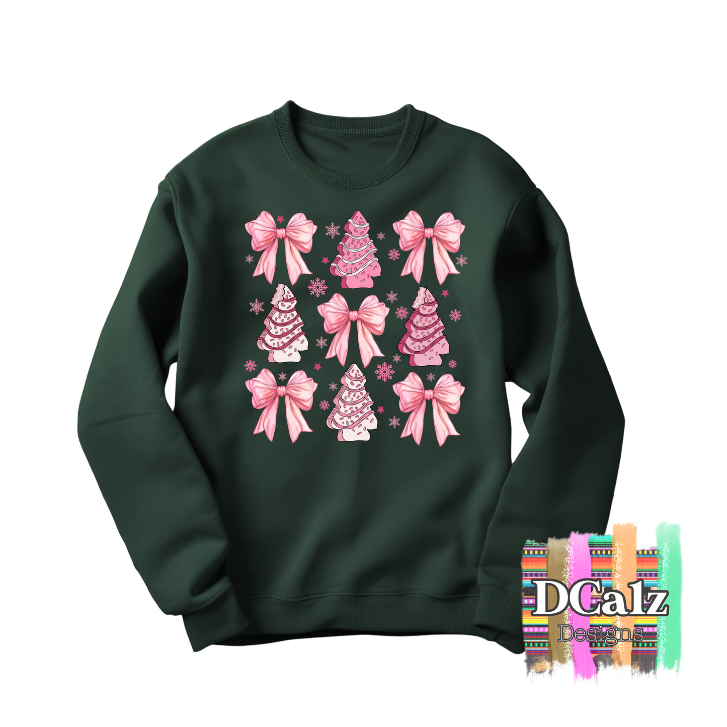 Pink Christmas Cakes and Bows - Youth