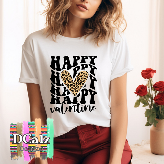 Happy Happy Valentine (Black Font) - Adult