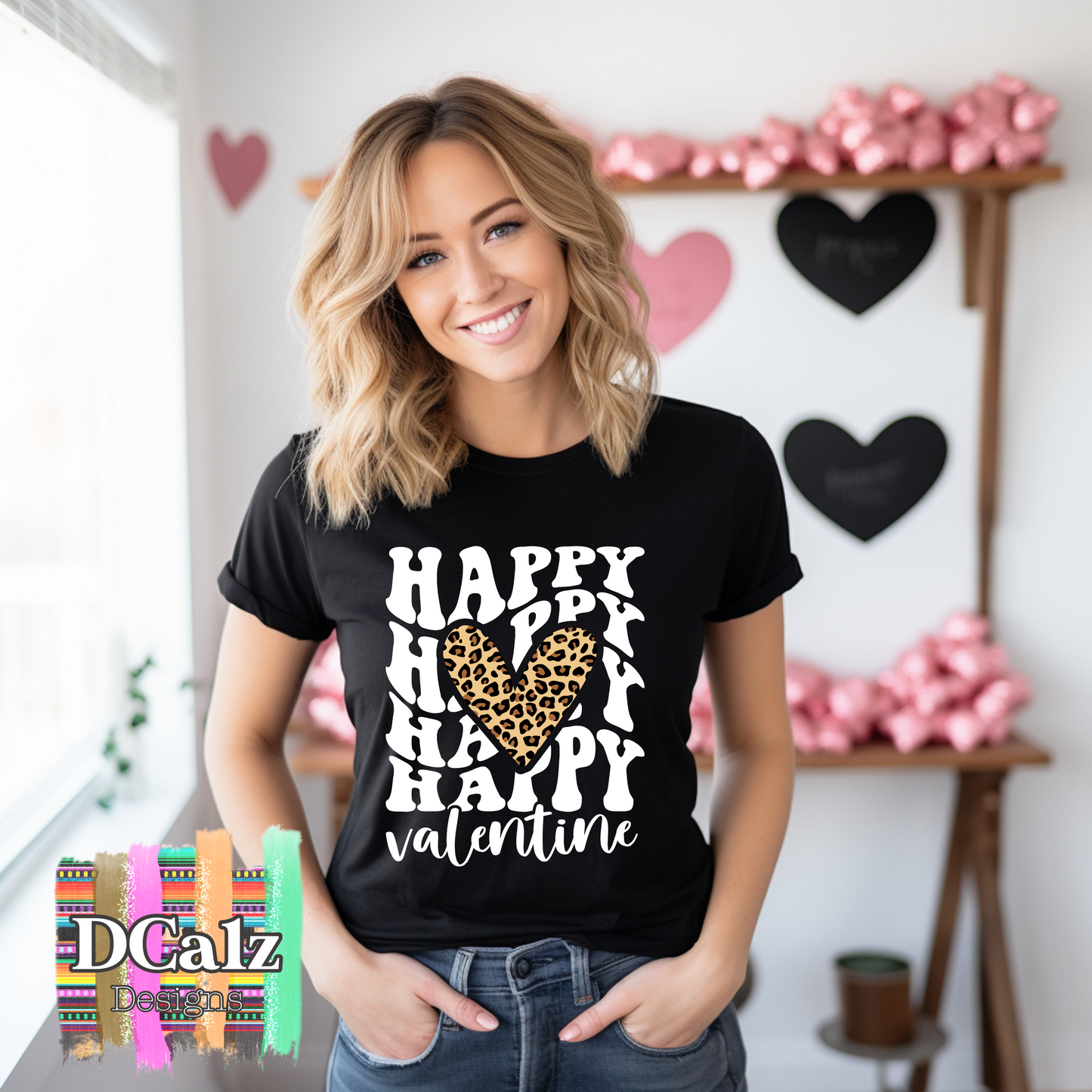 Happy Happy Valentine (White Font) - Adult