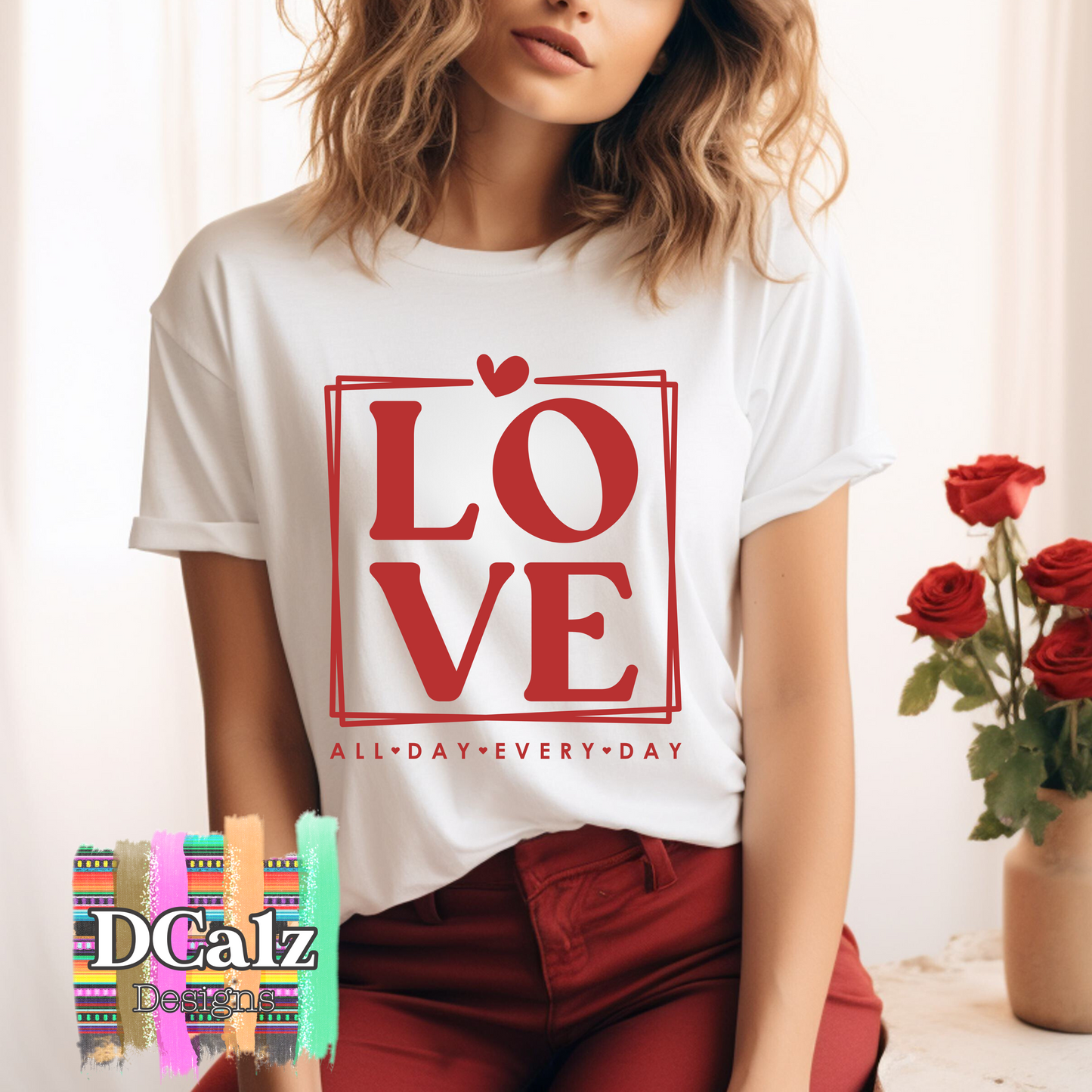 LOVE All Day Every Day (Red) - Adult