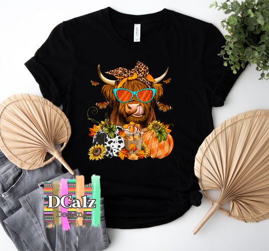 Fall Highland Cow